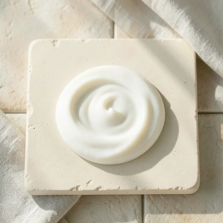 Cream taken from an open jar